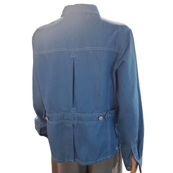 New Pendleton Size M Chambray Shirt Chore Jacket Shacket Lyocell Western - Picture 4 of 10